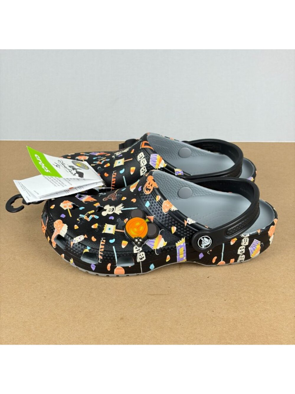 Crocs Disney Parks Classic Mickey Halloween Sandals Womens 8 Light Up Black - Picture 12 of 12